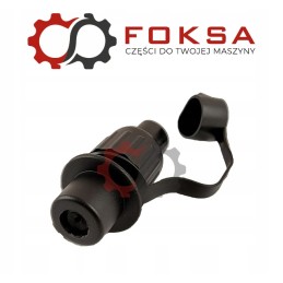 3 kontaktų plastikinis elektros kištukas