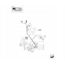 Sankabos spyruoklė new Holland dėklas 5168947 cnh