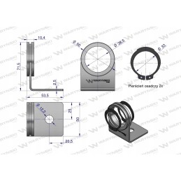 Euro vieno paspaudimo greitosios jungties laikiklis