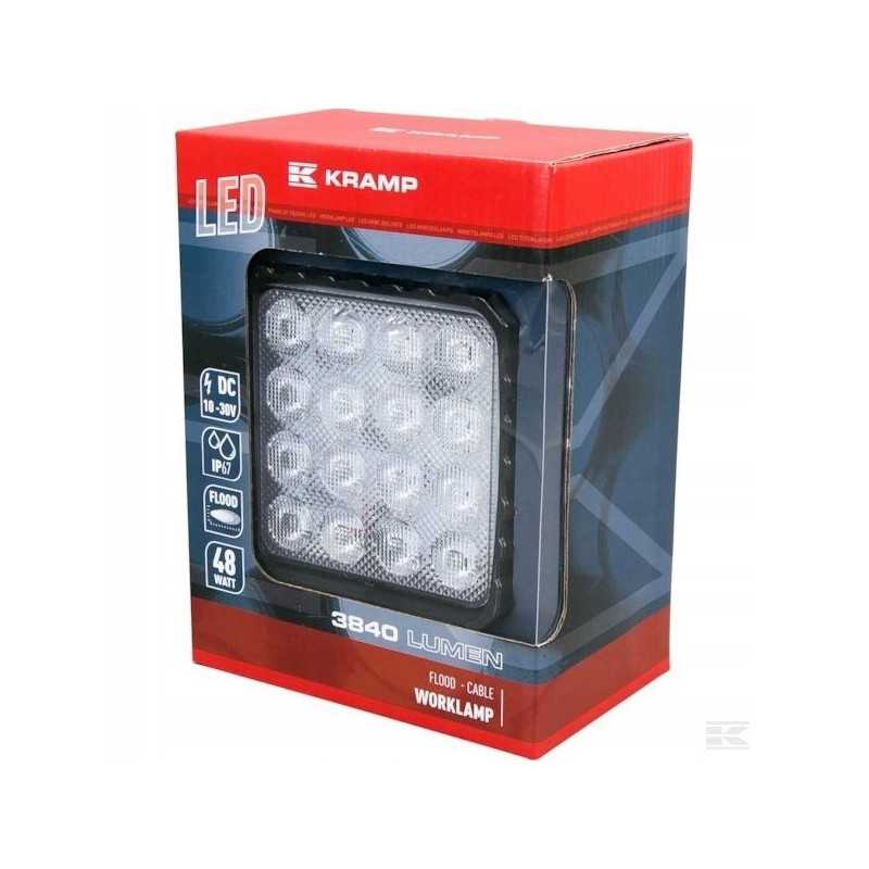 La10047 kvadratinė LED darbo lempa 48w kramp