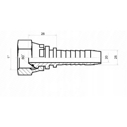 Dkr spaustukas dn25 1 2sn g1 x10 hidrolideris