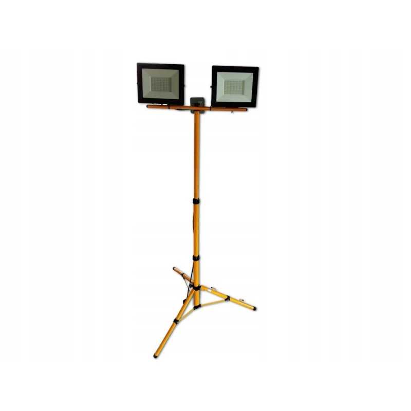 Dvigubų trikojų rinkinys su 2 LED prožektoriais 50W 60