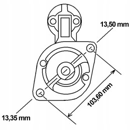 Starteris john deere re42730 re19187 12v 3 0kw