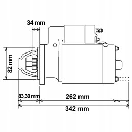 Starteris john deere re42730 re19187 12v 3 0kw