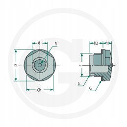 Plastikinis stebėjimo stiklas m20 x 15
