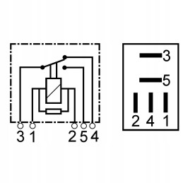 Fendt šviesos relė 12v 25 15a 5 kontaktų s8