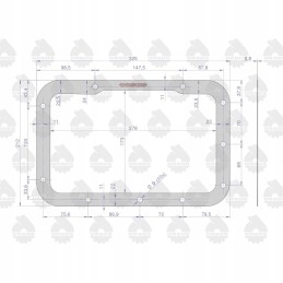 Viršutinės pavaros dangčio tarpiklis c 330 org 50011070