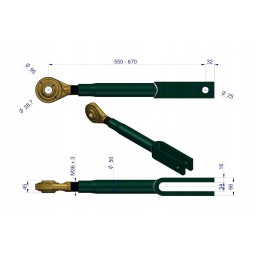 Kairė pakaba ursus c 385 1224 1654 originalus