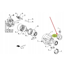 7700015315 metalinis žiedas 105 x 110 x 15 mm