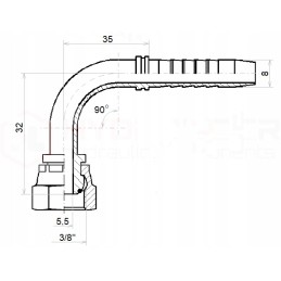 Dkr 90 kalimas dn8 1 2sn g3 8 x10 hidrolideris