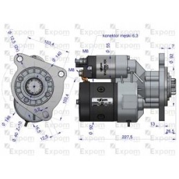 Magneton mf3 blueline starteris su reduktoriumi