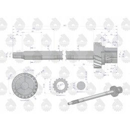 Sankabos velenas pavarų dėžei ir pavarai C 330m