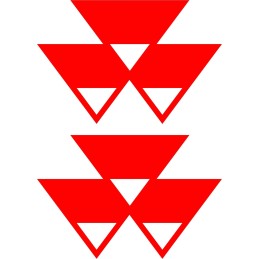 Lipdukai massey ferguson lipdukas 2 vnt. 30 cm