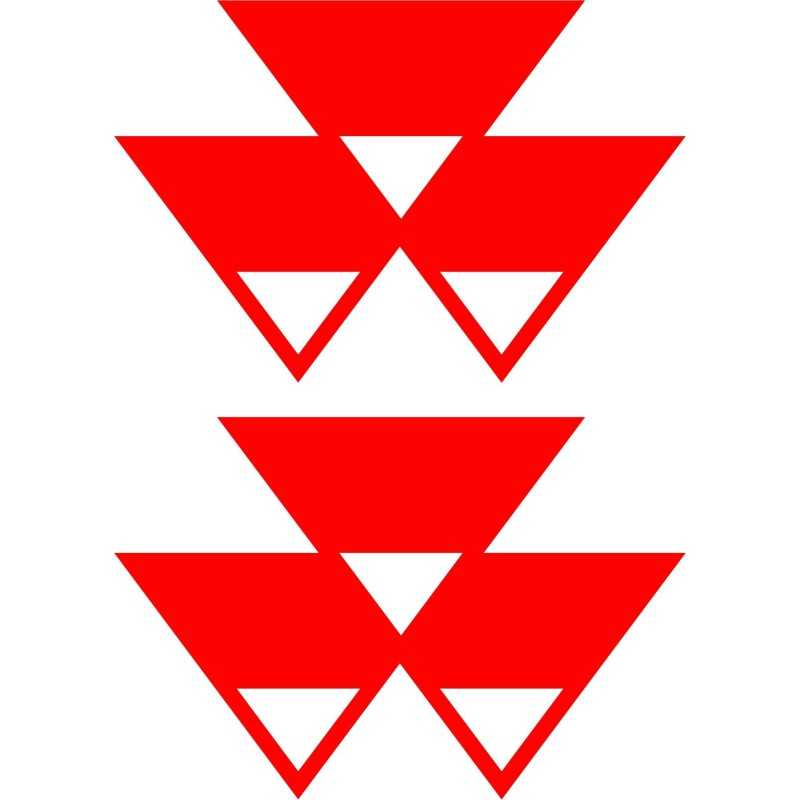 Lipdukai massey ferguson lipdukas 2 vnt. 30 cm