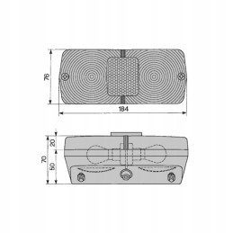 Landini Massey Ferguso galinis dešinysis kombinuotas žibintas