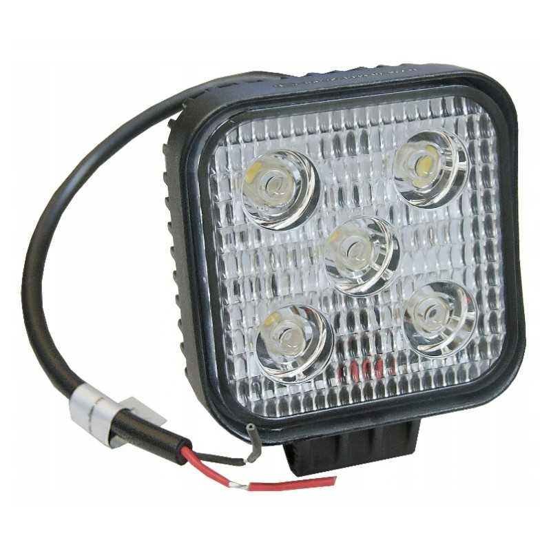 LED darbo lempa 12 24v 5x3w kvadratas