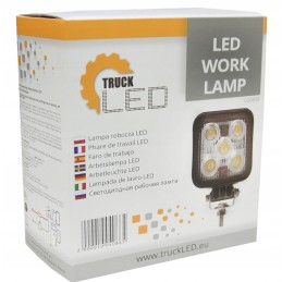 LED darbo lempa 12 24v 5x3w kvadratas