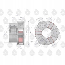 Mf3 reduktoriaus 899711m91 originalus palydovinis krepšelis