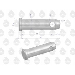 Originalus mf transportavimo kablio tvirtinimo kaištis