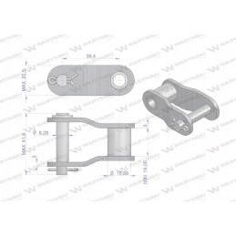 Grandinės žiedas 38 4vb 5 vnt motogeneric