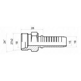 Tikslinis kalimas dn19 1 2sn m27x2 x10 hidrolideris