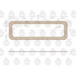 Reduktoriaus apatinis sandariklis, guminis kamštis, C 330, originalus