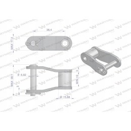 Grandinė pologniwo 38 4v 5 vnt motogeneric