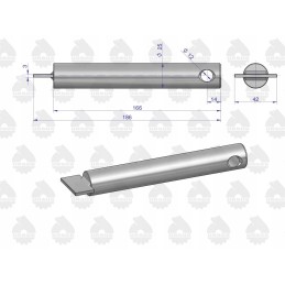 Prikabinimo laikiklio kaištis c 360 originalus 46551520u
