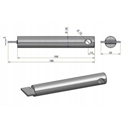 Prikabinimo laikiklio kaištis c 360 originalus 46551520u