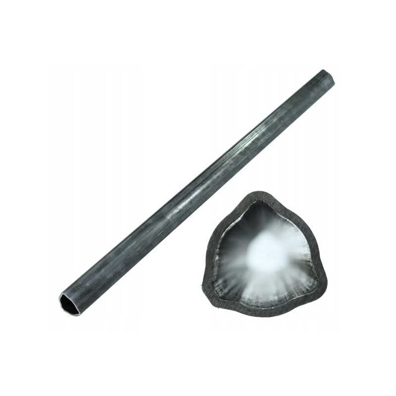 Trikampis išorinis ir vidinis vamzdis, 54x4mm ilgio