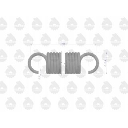 Sankabos atleidimo rankovės spyruoklė c 330 originali