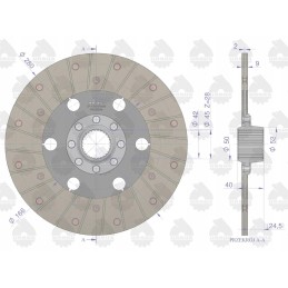 Relės pavaros sankabos diskas II ST C 360 3p