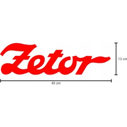 Zetor traktoriaus lipdukai, 2 vnt., 45 cm