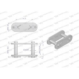 Grandininė spyna ca550v 5 vnt motogeneric