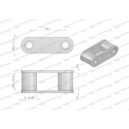 Grandinės jungtis 38 4r 5 vnt motogeneric