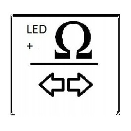 LED galinis žibintas, stačiakampis, 12v, integruotas
