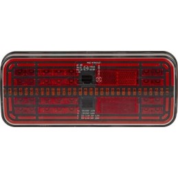 LED galinis žibintas, stačiakampis, 12v, integruotas