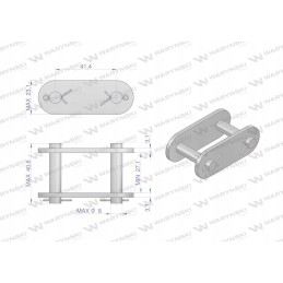 Grandininė spyna ca557 5 vnt motogeneric