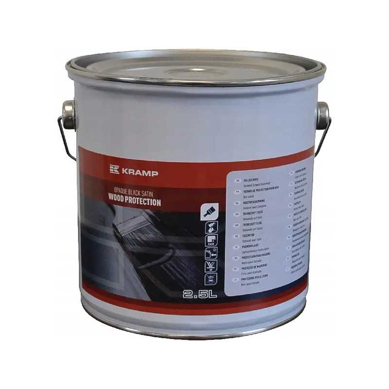 Kramp gelinė medienos impregnavimo priemonė, juoda, 2 5 l