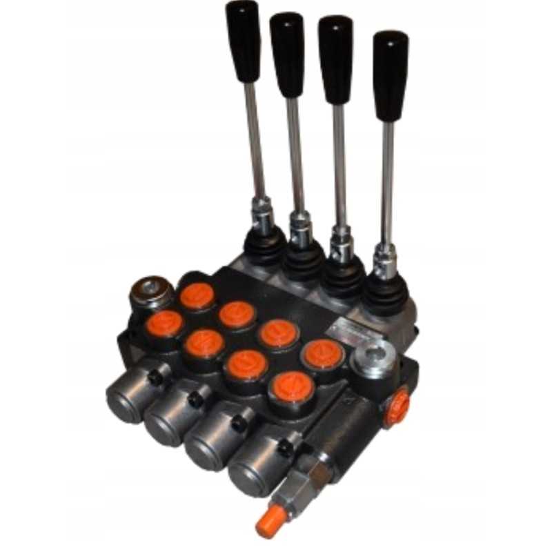 5 sekcijų hidraulinis skirstytuvas, 80l