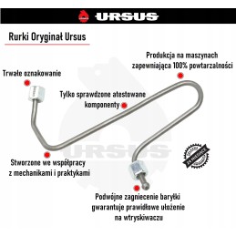 Įpurškimo vamzdis cilindrui II C 330 originalus Ursus