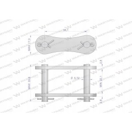 Grandininė spyna s51 5 vnt motogeneric