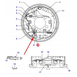 71457791 dešinės stabdžių spyruoklė