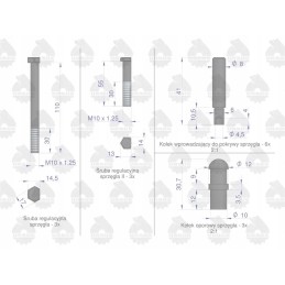 Sankabos remonto komplektas c 330 360 50511180 originalus ursus