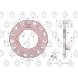 Sankabos prispaudimo plokštelė yra seno tipo C330, originali