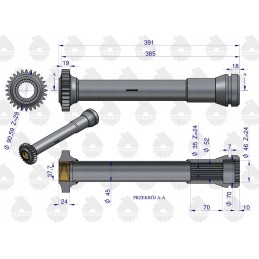 Hidraulinio siurblio pavaros įvorė C 360 Ursus