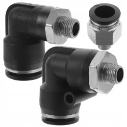 Pneumatinės kombinuotos alkūnės 1 8 jungtys pneumatinėms žarnoms