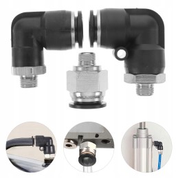 Pneumatinės kombinuotos alkūnės 1 8 jungtys pneumatinėms žarnoms