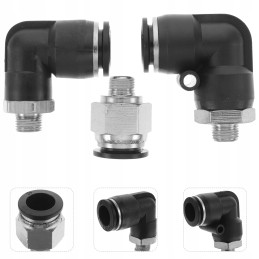 Pneumatinės kombinuotos alkūnės 1 8 jungtys pneumatinėms žarnoms