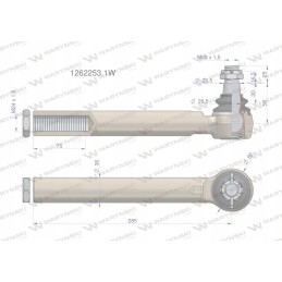 Vairo jungtis JCB 1262253 1 Warynski